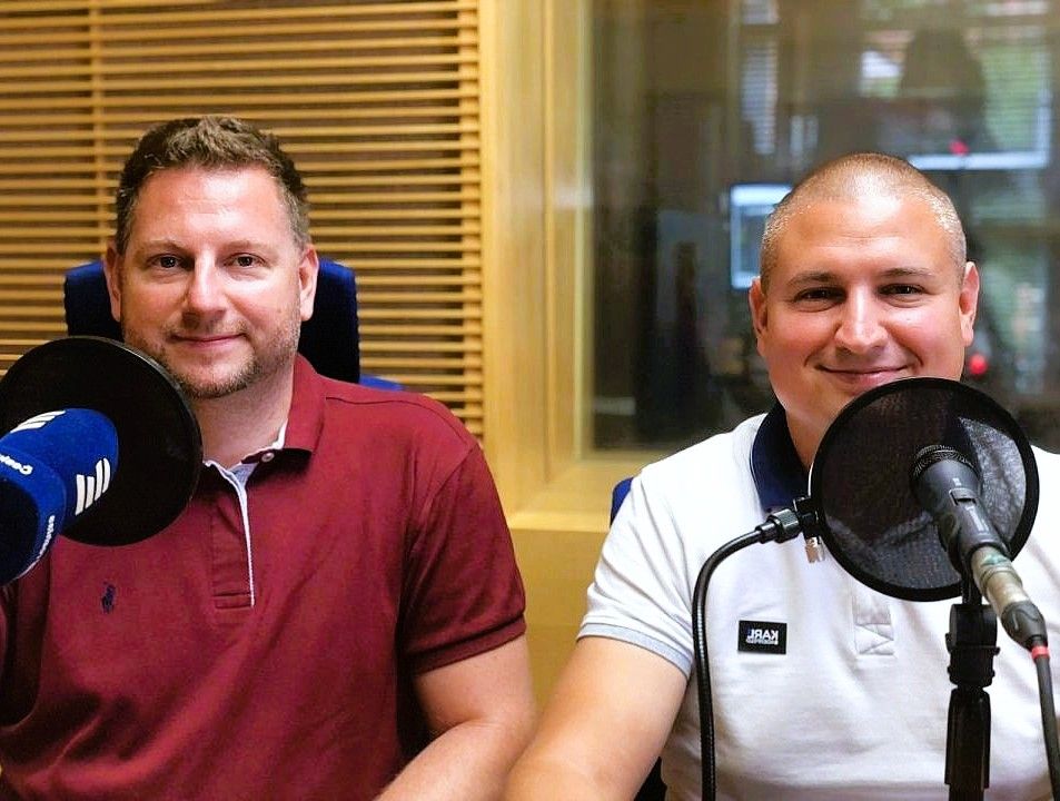 Zlínský radní Václav Kovář a Ivo Gajdošík z CROSS Zlín v rozhovoru o novém systému řízení křižovatek ve Zlíně. Foto: Růžena Vorlová, Český rozhlas